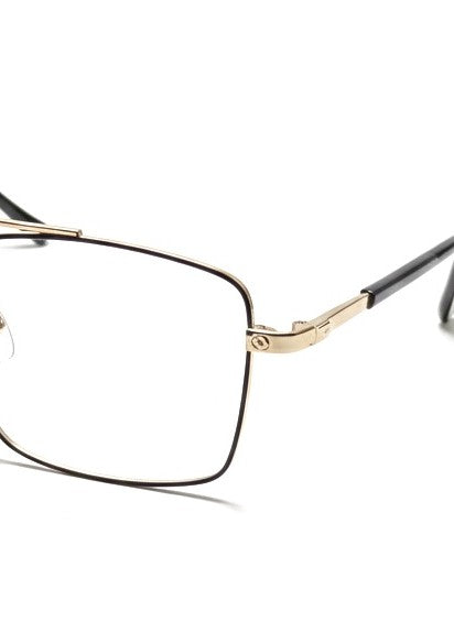 EYEFLIX // RECTANGLE GOLDEN METAL EYEGLASSES