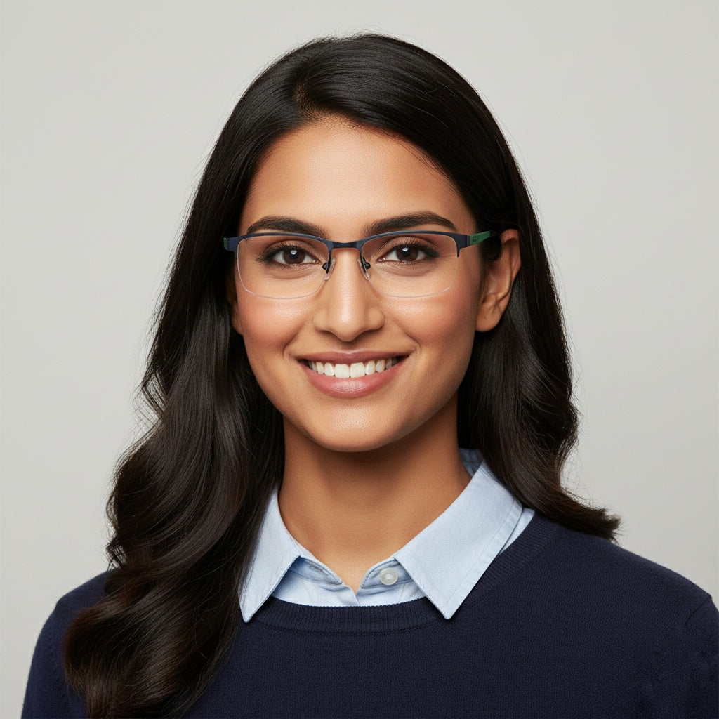 SCOTT Luxury Unisex Metal half rim | Durable Hinge & Comfort Fit