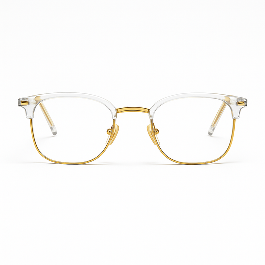 EYEFLIX // CRESTA TRANSPARENT AND GOLDEN