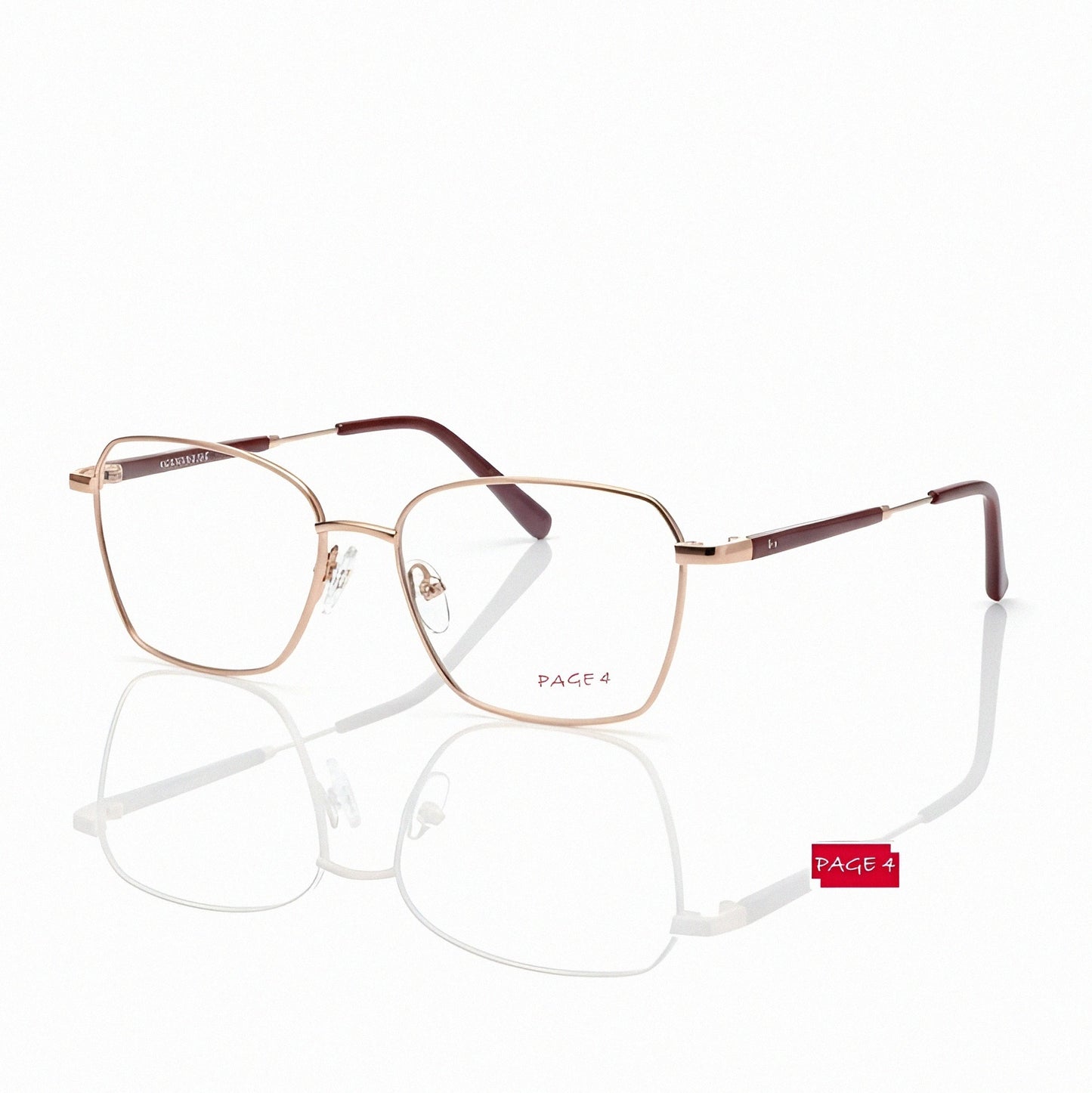 Page 4 Golden Grace — A timeless gold frame that never fades for women .