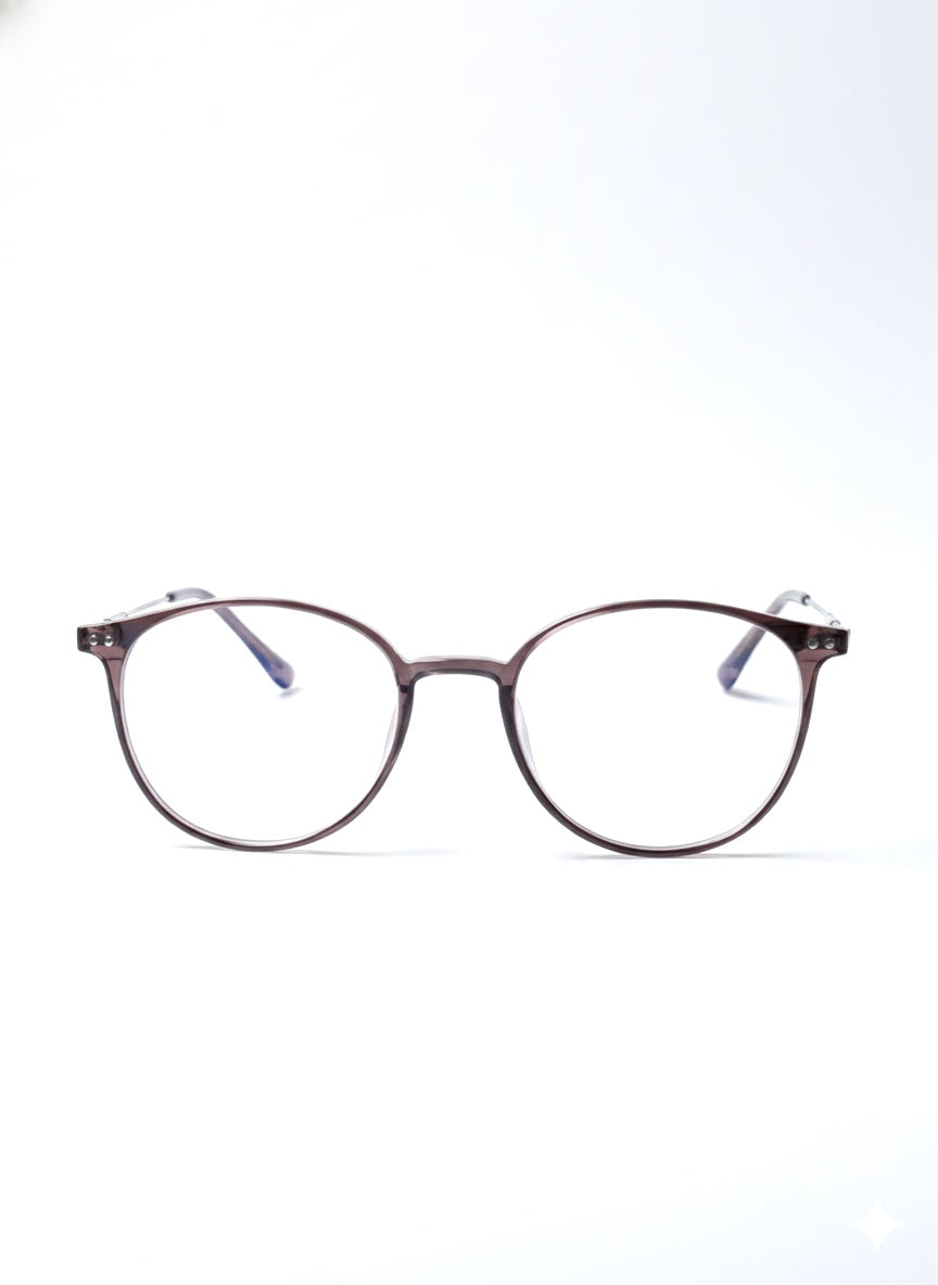 EYEFLIX // ROUND PRINTED SHEET EYEGLASSES