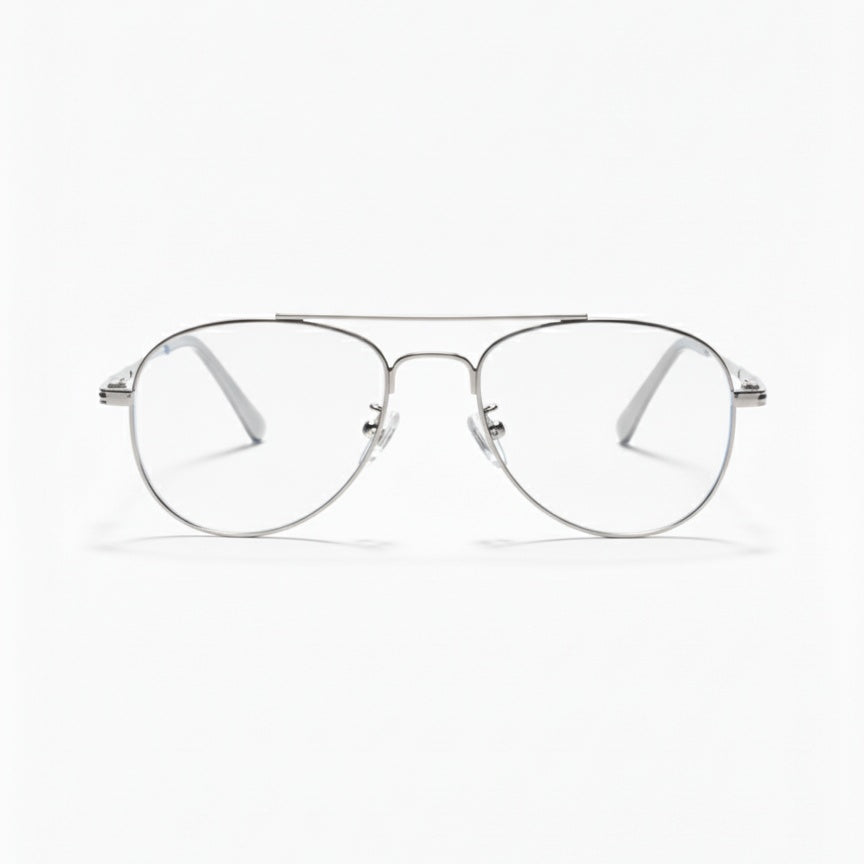 EYEFLIX // AVIATOR SILVER METAL FOR MEN