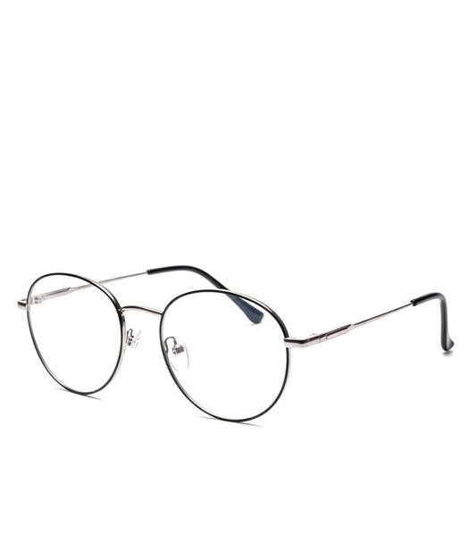 EYEFLIX // ROUND SLIVER AND BLACK