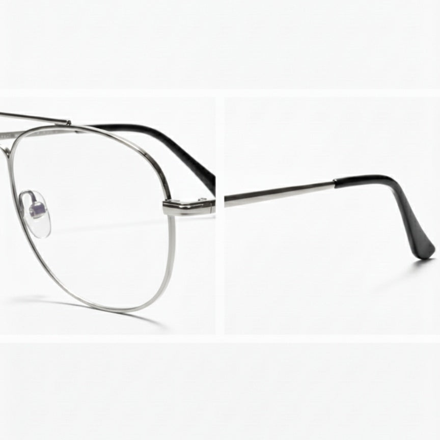 EYEFLIX // AVIATOR SILVER METAL FOR MEN
