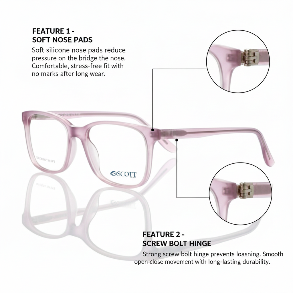 SCOTT Luxury Unisex Fibre | Durable Hinge & Comfort Fit