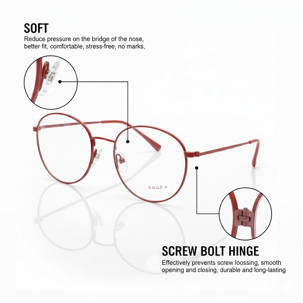 Luxury Round frame with complimentary blue cut lenses page 4 for men and women