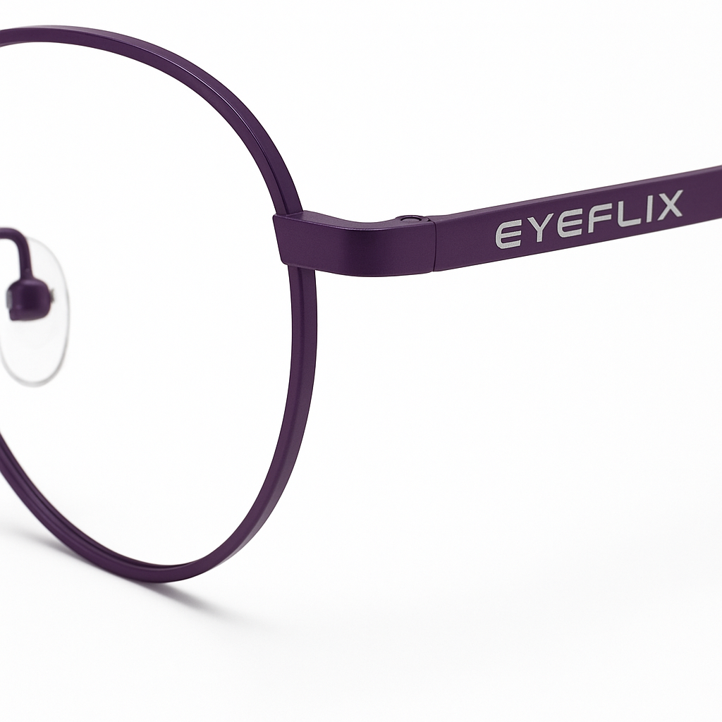 EYEFLIX // RETRO ROUND PURPLE