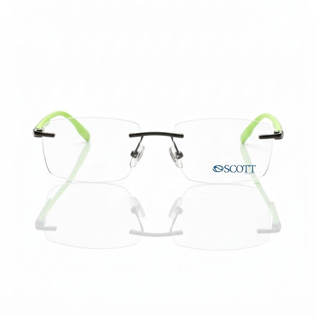 SCOTT Luxury Unisex Metal frameless | Durable Hinge & Comfort Fit