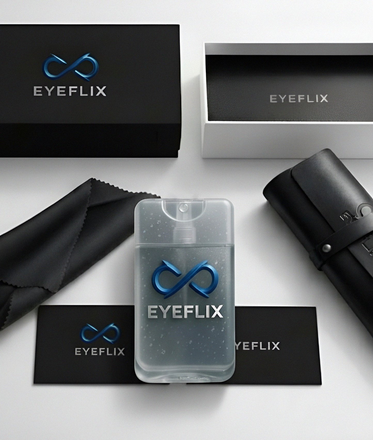 EYEFLIX // AVIATOR BLACK AND SILVER FOR MEN