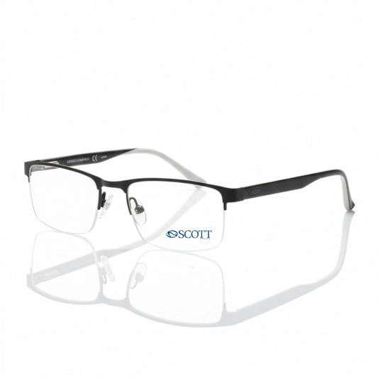 SCOTT Luxury Unisex Metal half rim | Durable Hinge & Comfort Fit