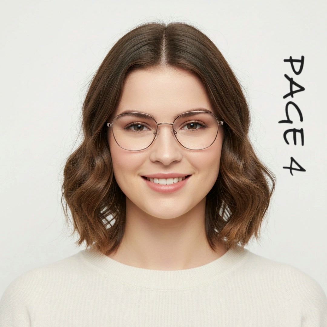 Redefine your daily look with timeless elegance. ✨ Featuring our latest sleek frame from Page 4 for women  designed for those who value both style and substance.