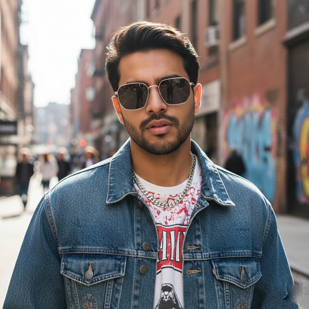 EYEFLIX // HEXAGONAL SQAURE SHAPE FOR MEN AND WOMEN POLARIZED LENSES