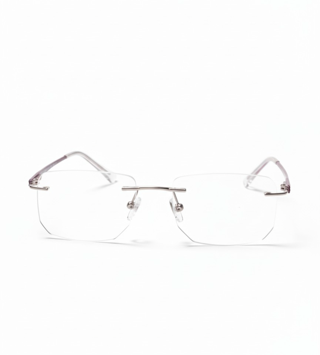 EYEFLIX // FRAMELESS PLANTINUM METAL CHERRY BROWN FOR MEN AND WOMEN 🟤