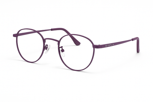 EYEFLIX // RETRO ROUND PURPLE