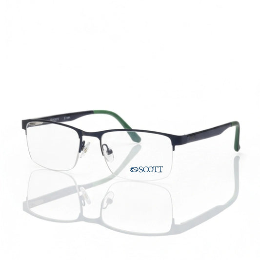 SCOTT Luxury Unisex Metal half rim | Durable Hinge & Comfort Fit
