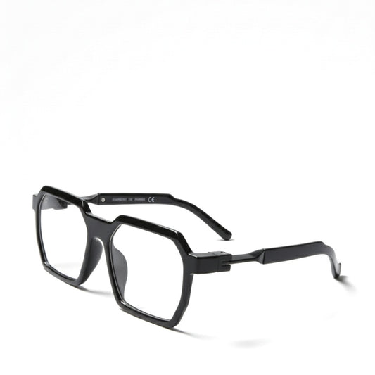 EYEFLIX // OVERSIZED BLACK HEAXAGONAL FOR MEN AND WOMEN