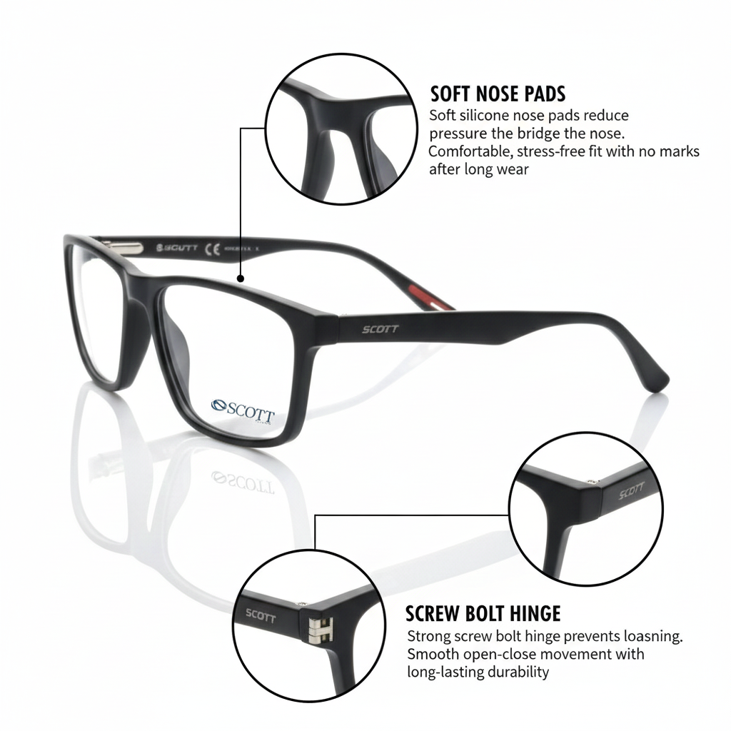 SCOTT Luxury Unisex wayfare | Durable Hinge & Comfort Fit