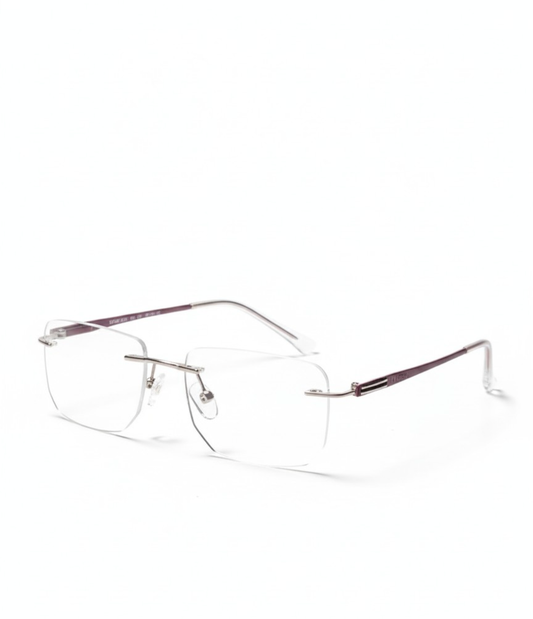 EYEFLIX // FRAMELESS PLANTINUM METAL CHERRY BROWN FOR MEN AND WOMEN 🟤