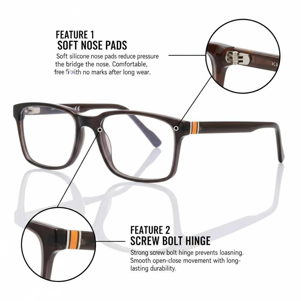 SCOTT Luxury Unisex Fibre frame | Durable Hinge & Comfort Fit