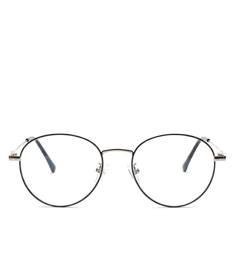 EYEFLIX // ROUND SLIVER AND BLACK