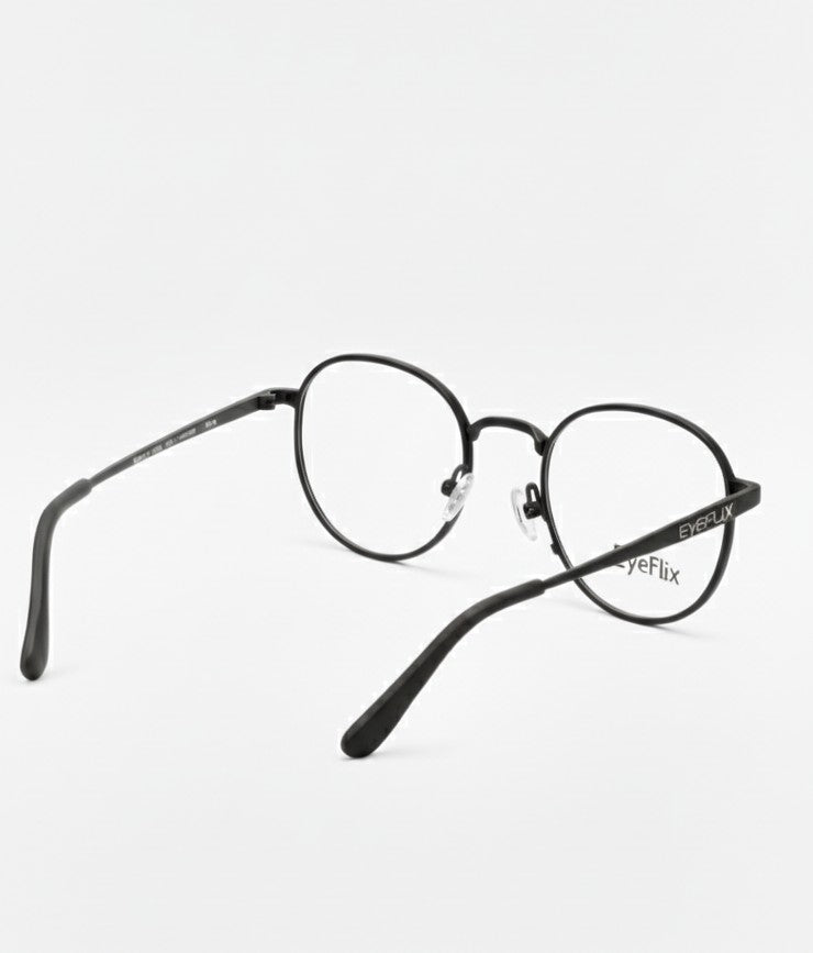 EYEFLIX // RETRO ROUND BLACK
