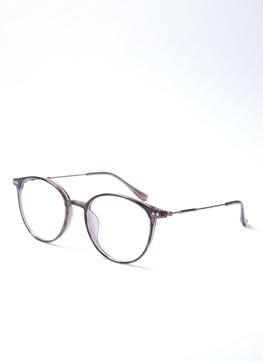 EYEFLIX // ROUND PRINTED SHEET EYEGLASSES