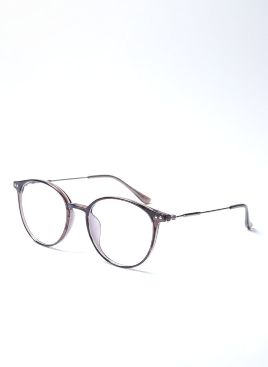 EYEFLIX // ROUND PRINTED SHEET EYEGLASSES