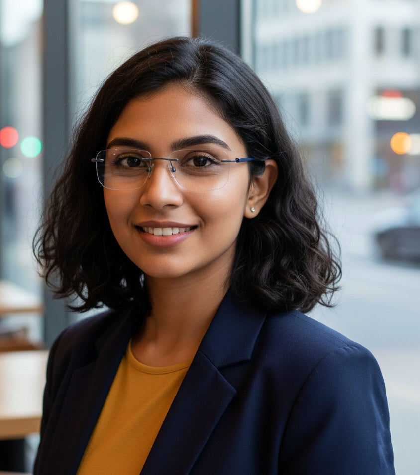 EYEFLIX // FRAMELESS PLANTINUM METAL CHERRY BROWN FOR MEN AND WOMEN 🟤