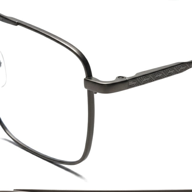 EYEFLIX // GUN METAL SQUARE FOR MEN