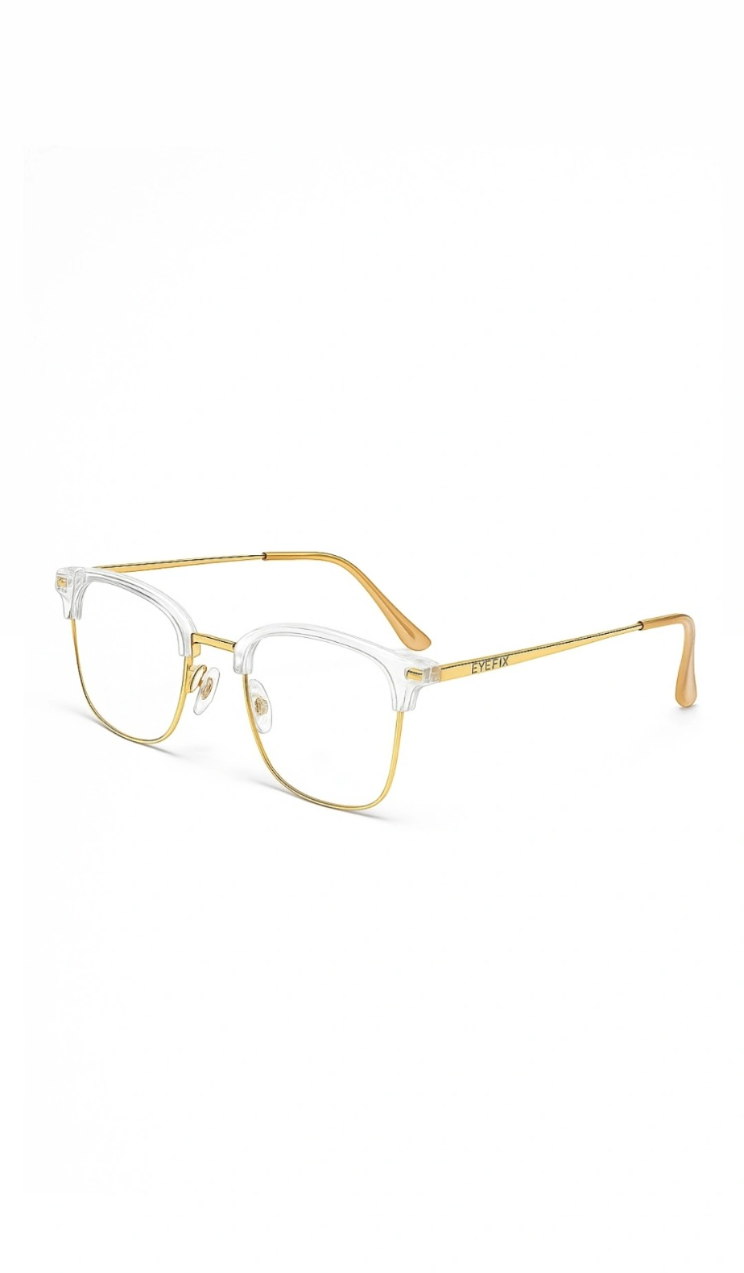 EYEFLIX // CRESTA TRANSPARENT AND GOLDEN