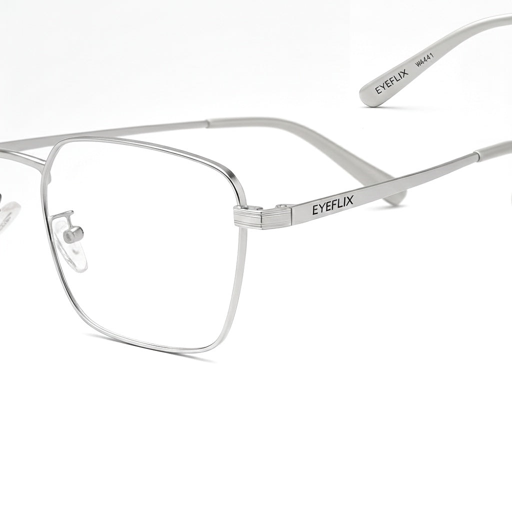 EYEFLIX // SILVER METAL FRAME FOR MEN AND WOMEN