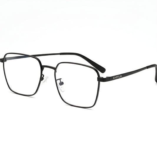 EYEFLIX // BLACK METAL SQUARE FOR MEN AND WOMEN