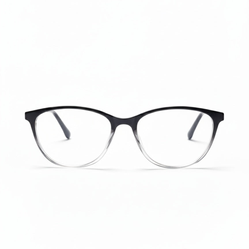 EYEFLIX // GLOSSY BLACK AND TRANSPARENT SHADE  CAT EYE FOR WOMEN