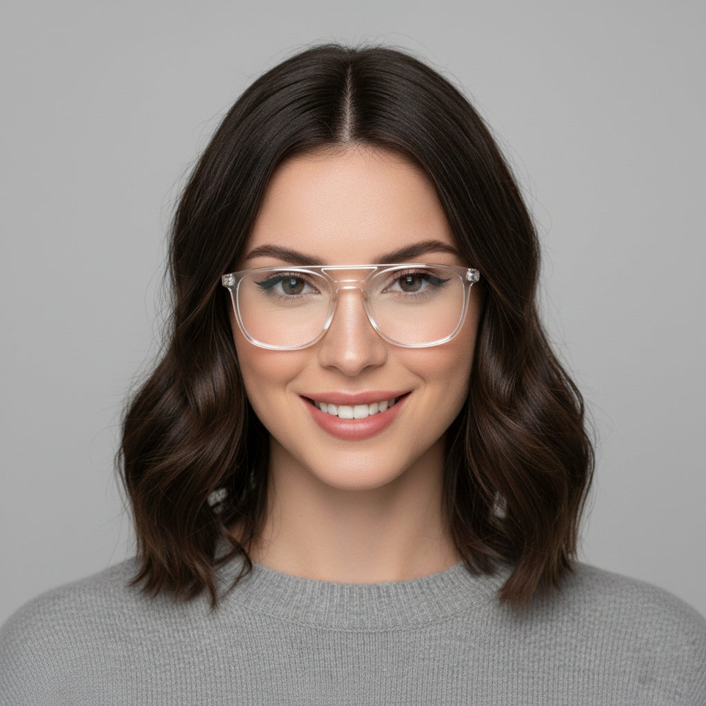 EYEFLIX // TRANSPARENT SHEET EYEGLASSES FOR MEN AND WOMEN