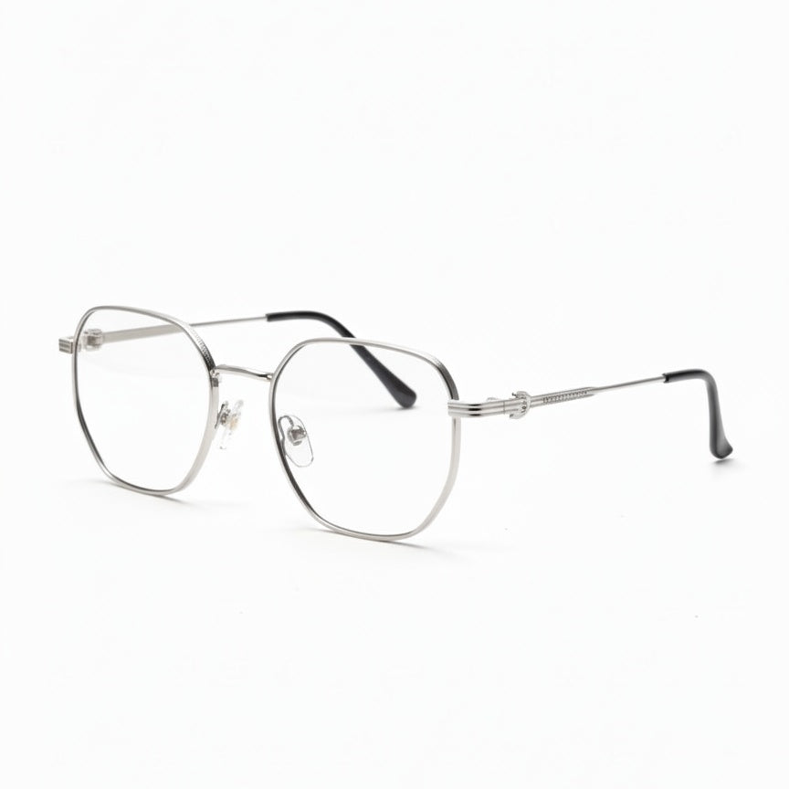 EYEFLIX // HEXAGONAL ROUND FOR MEN AND WOMEN METAL