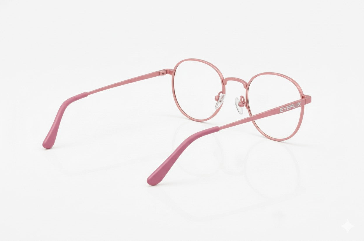 EYEFLIX // RETRO ROUND ROSE GOLD