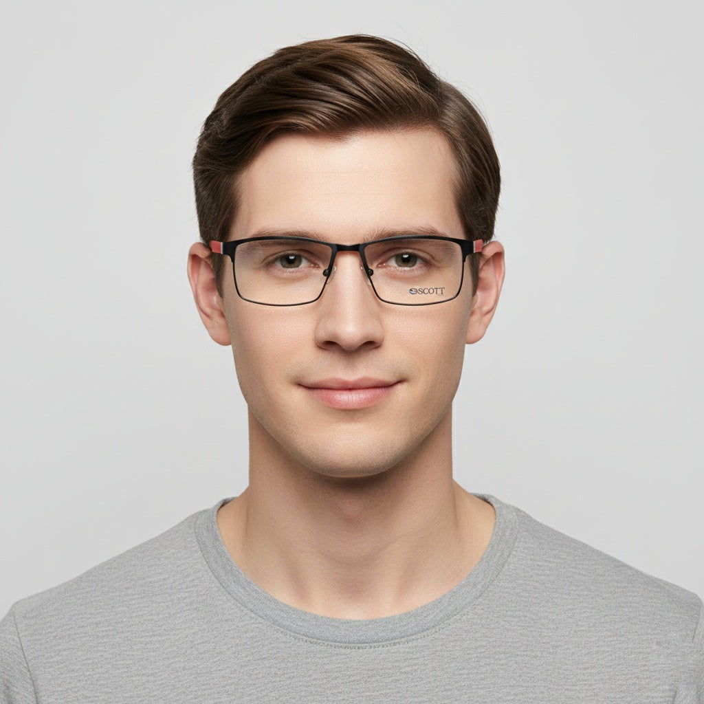 SCOTT Luxury Unisex Metal full rim | Durable Hinge & Comfort Fit